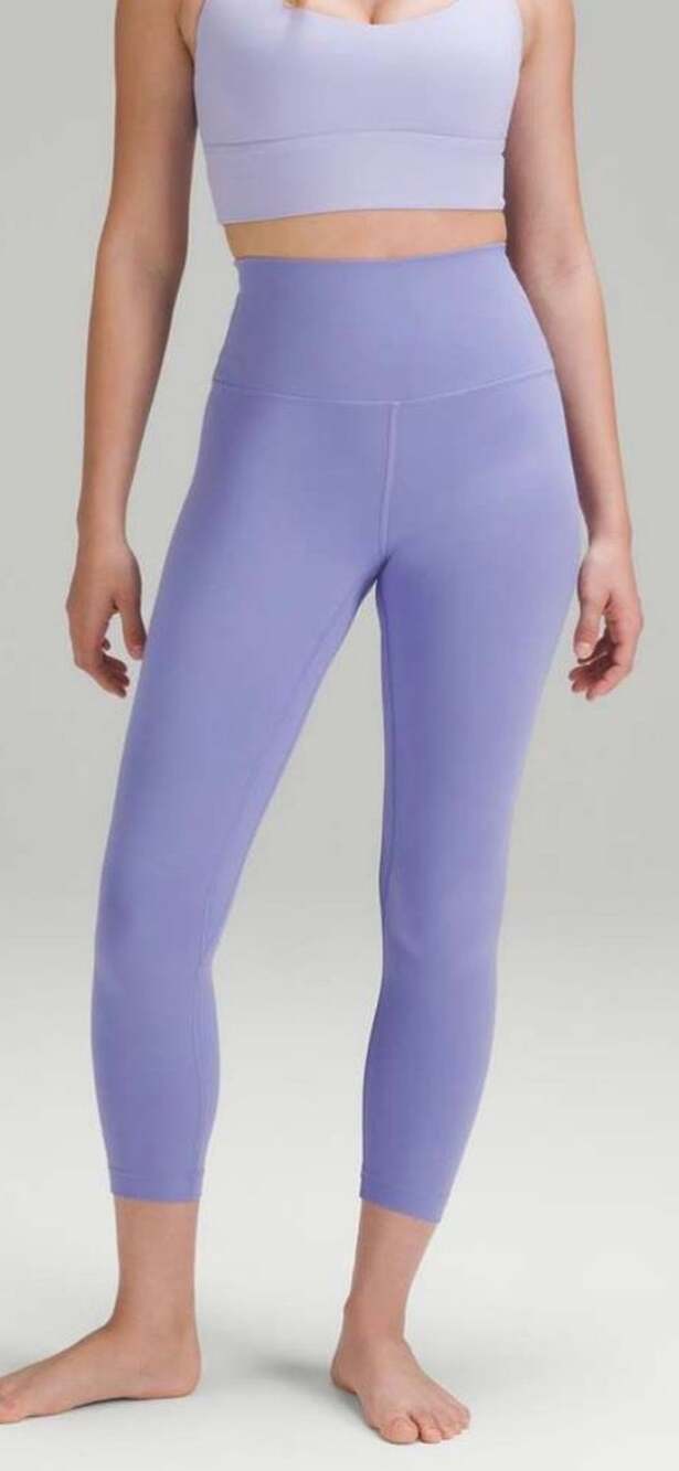 Lululemon Align High-Rise Crop 23" Lavender Purple leggings Size 14 Active
